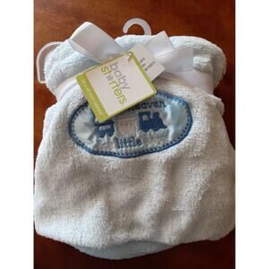 "Thank heaven for little boys" baby Blue blanket 30"×40" Baby Shower present 🎁